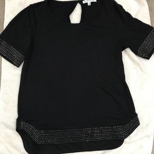 Black Embellished Top